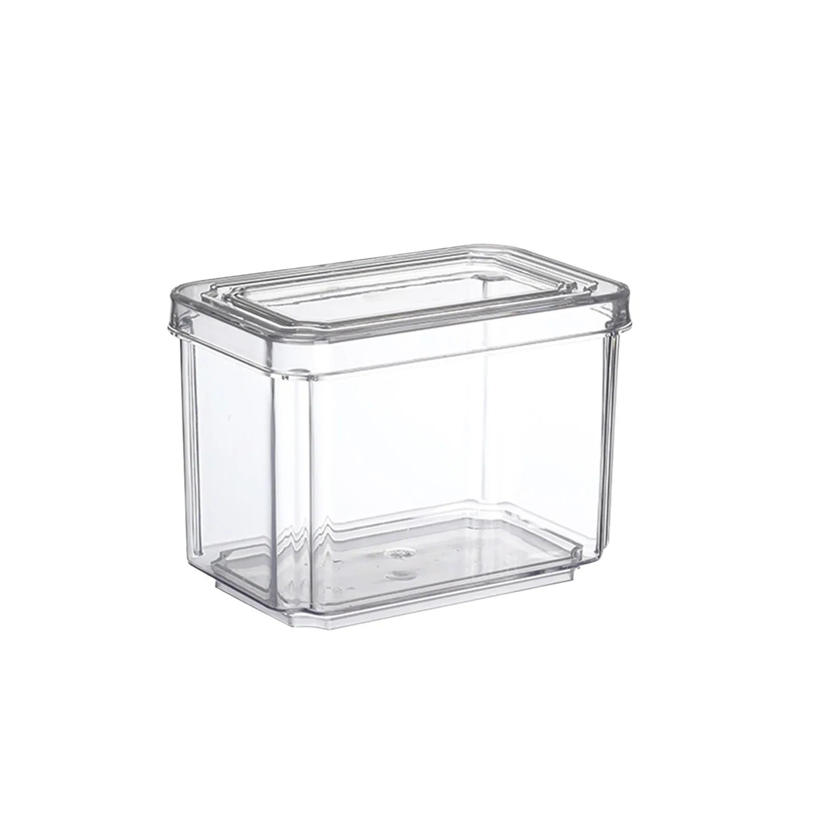 New Refrigerator Organizer Bin Stackable Fridge Food Storage Box With Handle Clear Plastic Pantry Food Freezer Organizer Tool