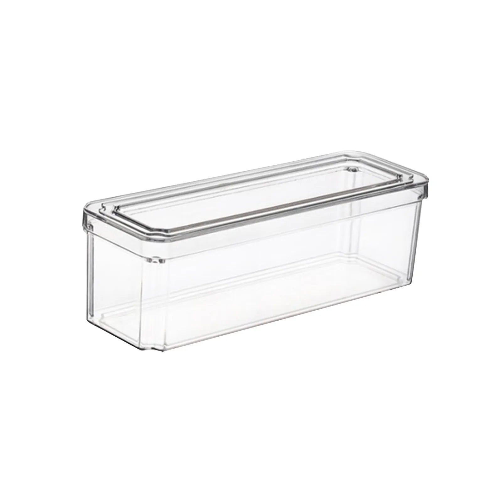 New Refrigerator Organizer Bin Stackable Fridge Food Storage Box With Handle Clear Plastic Pantry Food Freezer Organizer Tool