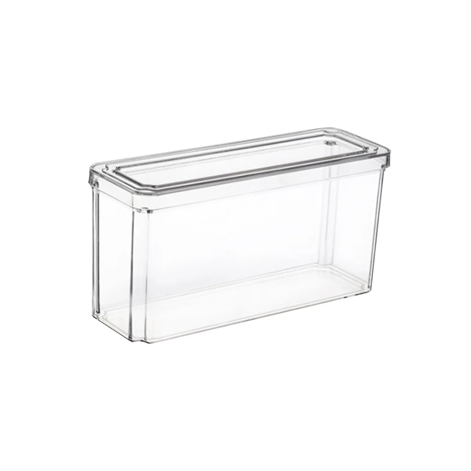 New Refrigerator Organizer Bin Stackable Fridge Food Storage Box With Handle Clear Plastic Pantry Food Freezer Organizer Tool